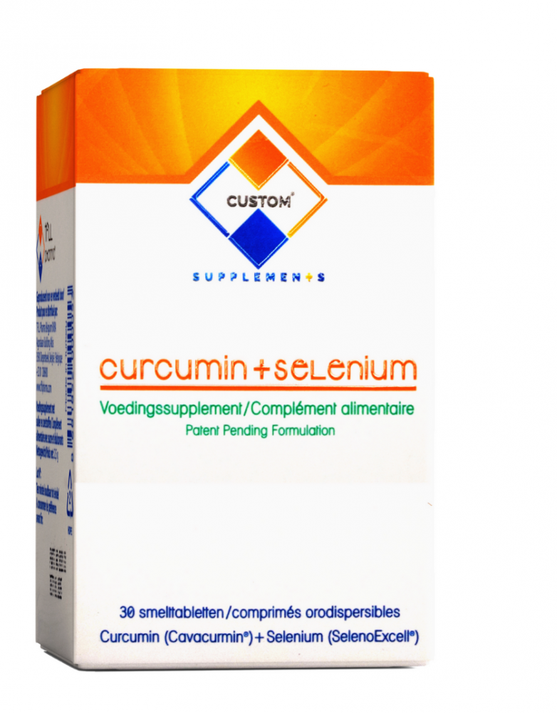 Custom Supplements® Curcumine+Selenium Smelttabletten