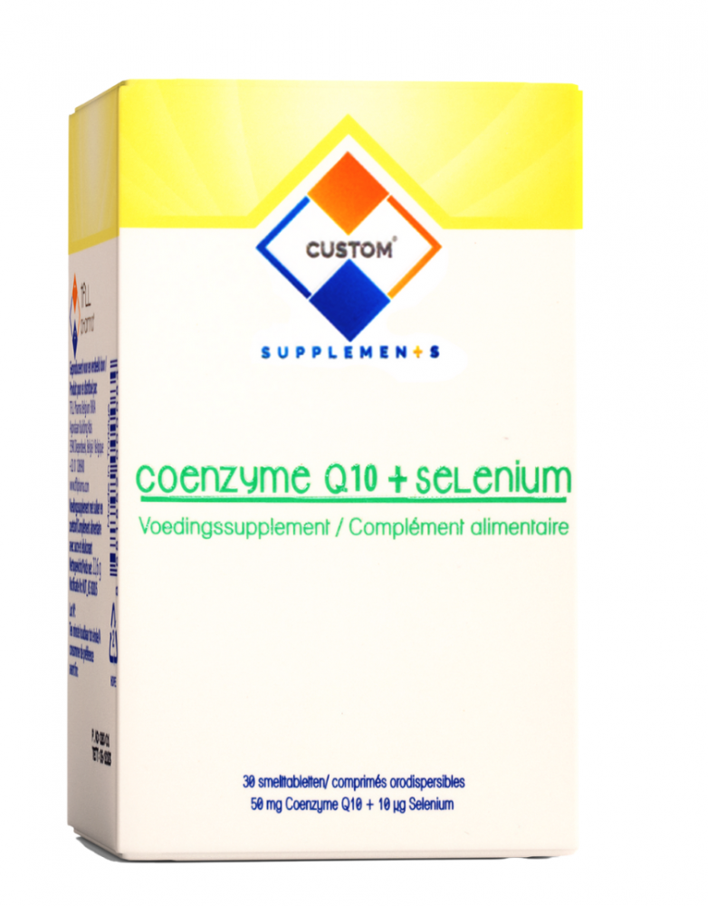 Custom Supplements® Koenzim Q10+Selenyum Ağızda Dağılan Tablet