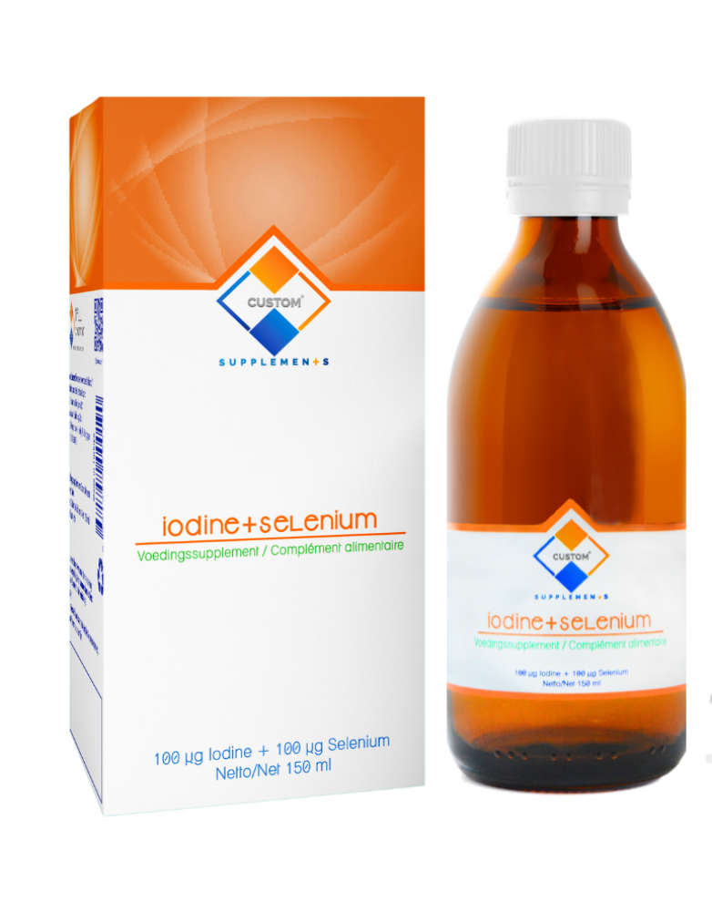 Custom Supplements® Jodium+Selenium Vloeibare Oplossing