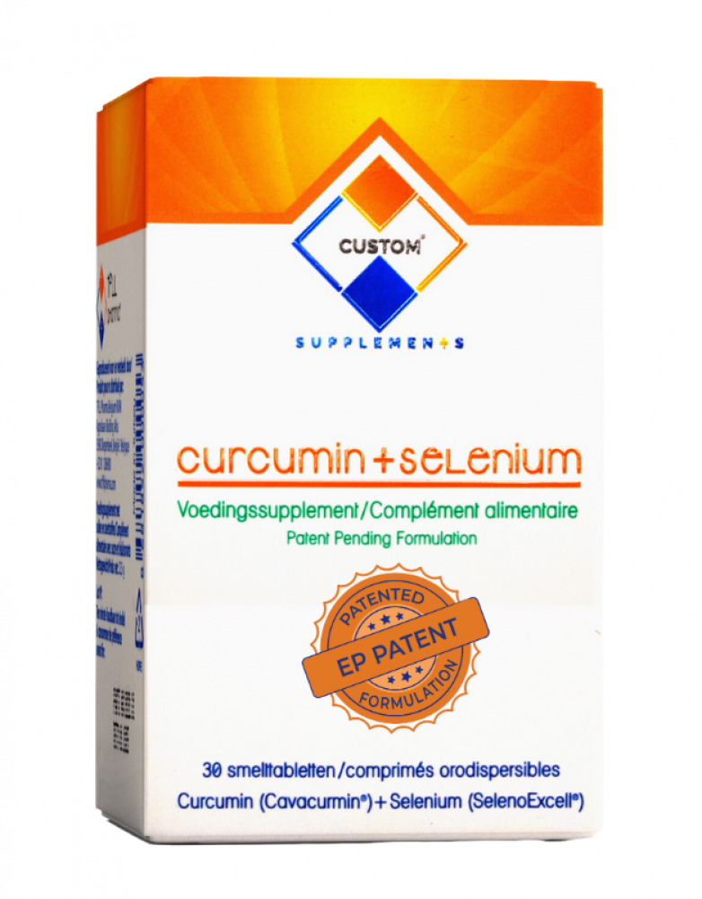 Custom Supplements® Kurkumin+Selenyum Ağızda Dağılan Tablet